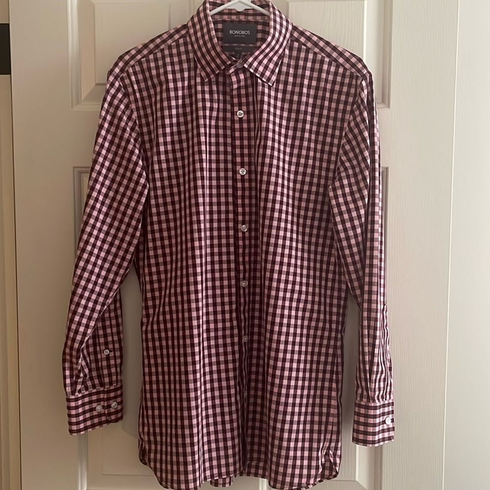 BONOBOS Men’s Button Down Dress Shirt Slim Fit 16/33